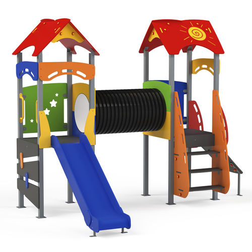 Struttura ludica per parco giochi - GP01 - GOTINSHTAIN EOOD - in HDPE / in metallo verniciato / modulare