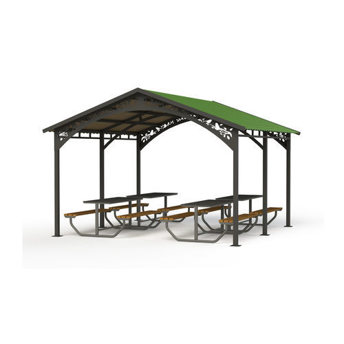 Gazebo in legno - GAB11-3  - GOTINSHTAIN EOOD - in metallo / in polietilene ad alta densità HDPE / con struttura in metallo