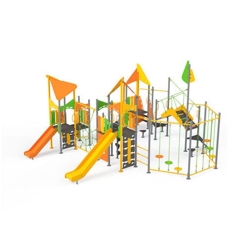 Struttura ludica per parco giochi - GPF05 - GOTINSHTAIN EOOD - per spazi pubblici / in metallo / in plastica