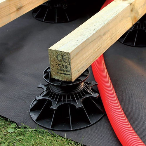 Piede di sostegno per terrazza resistente al calore - NIVO® - Cobrafastener - ad alta resistenza / resistente alle intemperie / per terrazza