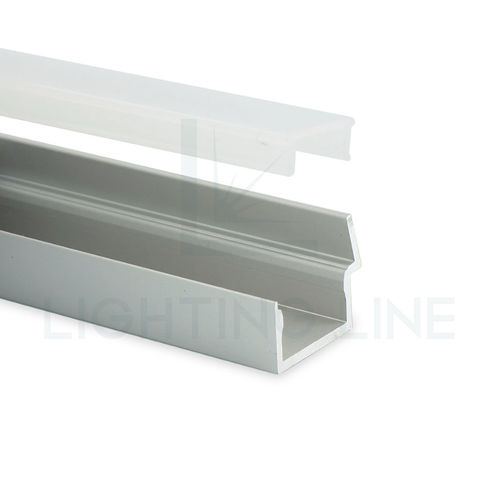 Profilo luminoso sporgente - PR-SL16-16 - Ledpoint - ad incasso / LED / in alluminio