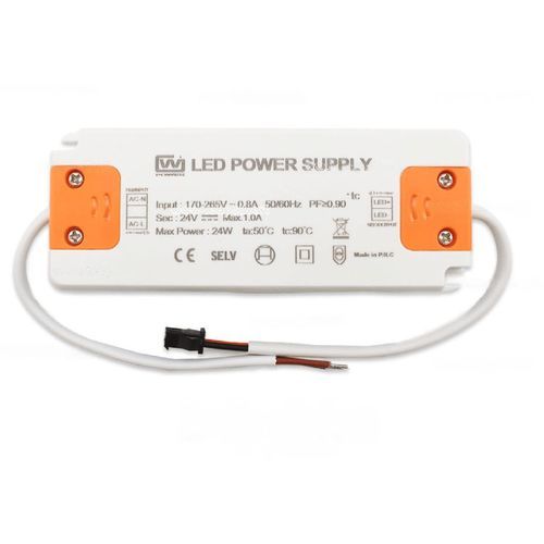 Alimentazione elettrica AC/AC - PW-GW24V-24W - Ledpoint - da incasso / ad uscita semplice / per illuminazione a LED