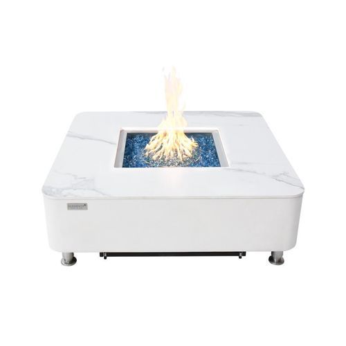 Braciere da giardino a gas - ELEMENTI PLUS - ANNECY - ELEMENTI - in calcestruzzo / in porcellana / in composito cemento vetro