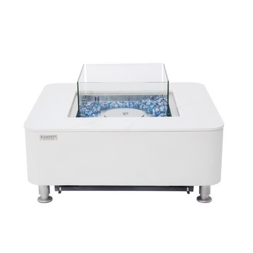 Braciere da giardino elettrico - AEGEAN - ELEMENTI - a bioetanolo / in acciaio inossidabile / in ceramica