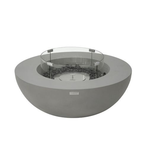 Braciere da giardino a bioetanolo - LUNAR BOWL - ELEMENTI - in acciaio inossidabile / in calcestruzzo fibrorinfrozato / in fibra ceramica