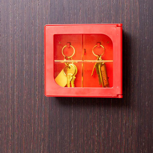 Armadio per chiavi contract - Kibox - DAKEN SPA - in ABS / rosso