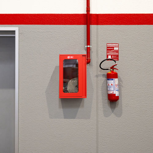 Armadio per idrante in acciaio galvanizzato - Clò UNI 45 - DAKEN SPA - non incassato / autoportante / rosso