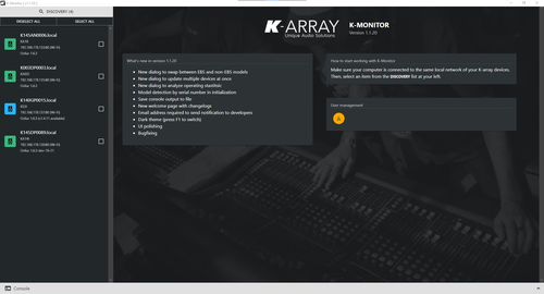 Software audio - K-MONITOR - K-array