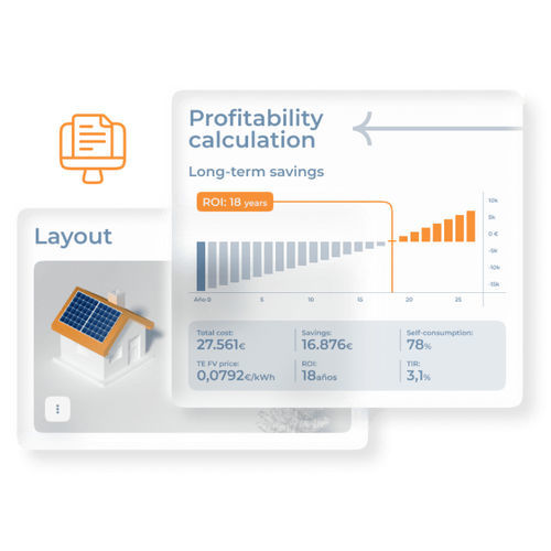Software di progettazione - Design - Ezzing Renewable Energies SL - per simulazione delle ombre / di calcolo / per impianto fotovoltaico