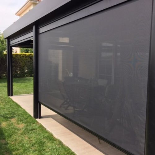 Tenda avvolgibile integrata - Sky Zip - Smart Sky - per veranda / per esterno / in tessuto