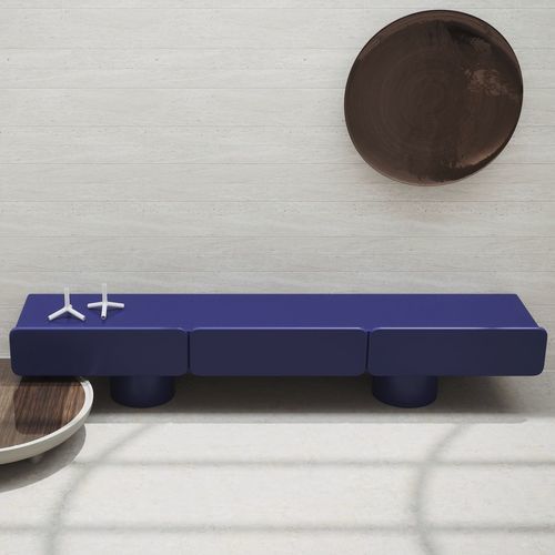Credenza contemporanea - MARTE3 - ULTRAMOBILI - in legno laccato opaco / con ripiano / doppia