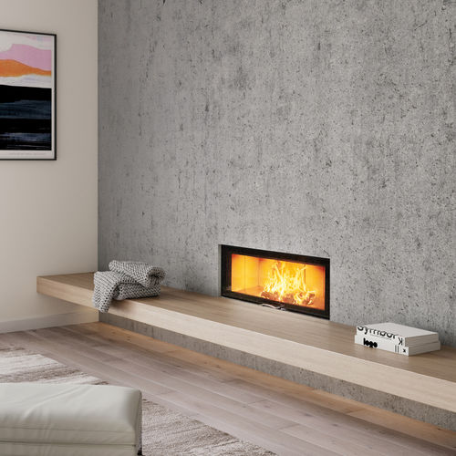 Focolare chiuso a legna - 120X45S 2.0 - AUSTROFLAMM - a 1 faccia / in metallo / in vetro