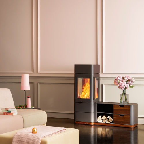 Stufa a legna - Ivy - AUSTROFLAMM - 0 - 5 kW / da appoggio / a 3 facce