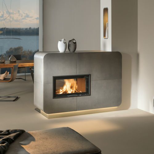 Focolare chiuso a legna - 75x39 S II 2.0 - AUSTROFLAMM - a doppia faccia / in metallo / in vetro
