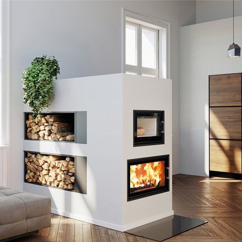 Forno a legna - AUSTROFLAMM - da incasso / singolo / nero