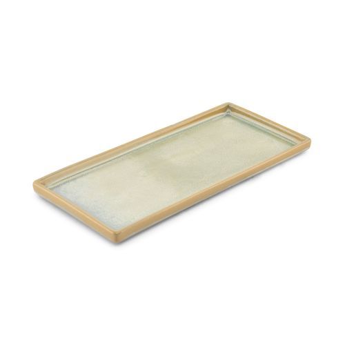 Piatto di servizio - Structo : 604924 - Fine2Dine - rettangolare / in porcellana / turchese