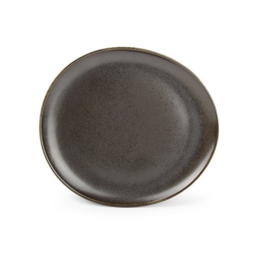 Piatto piatto - Ceres : 604598 - Fine2Dine - rotondo / in porcellana / nero