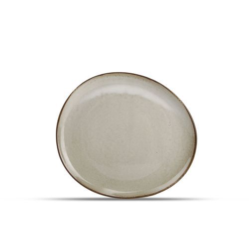 Piatto piatto - Ceres : 604650 - Fine2Dine - rotondo / in porcellana / grigio