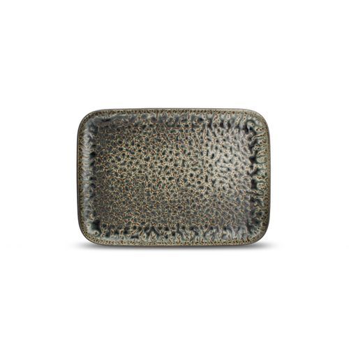 Piatto piatto - Oxido Emerald : 605041 - Fine2Dine - rettangolare / in porcellana / a motivi
