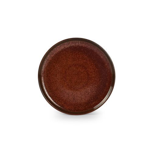 Piatto piatto - Tapa : 606701 - Fine2Dine - rotondo / in porcellana / rosso