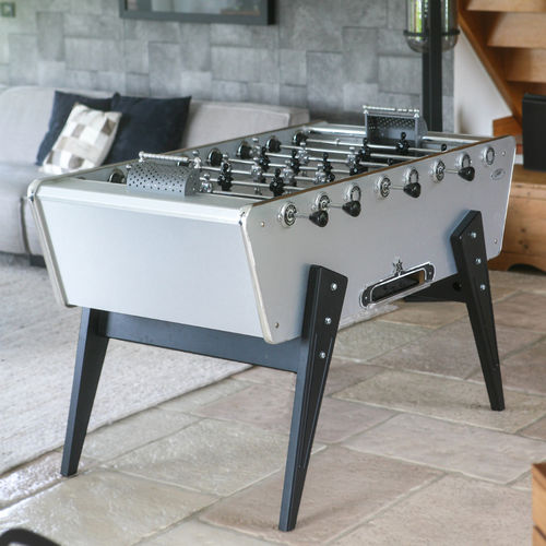 Calciobalilla in alluminio spazzolato - Champion Vintage - STELLA BABY-FOOT & BILLARDS - contemporaneo / in faggio / in MDF stratificato