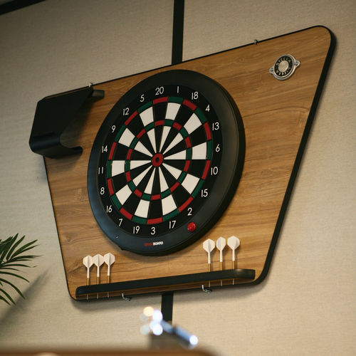 Bersaglio per freccette - effet ch&ecirc;ne - STELLA BABY-FOOT & BILLARDS