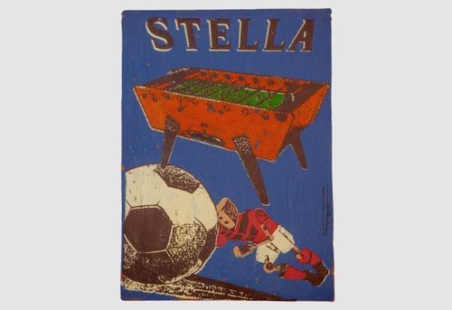 Quadro acrilico - Stella x Fred Bred - STELLA BABY-FOOT & BILLARDS - contemporaneo