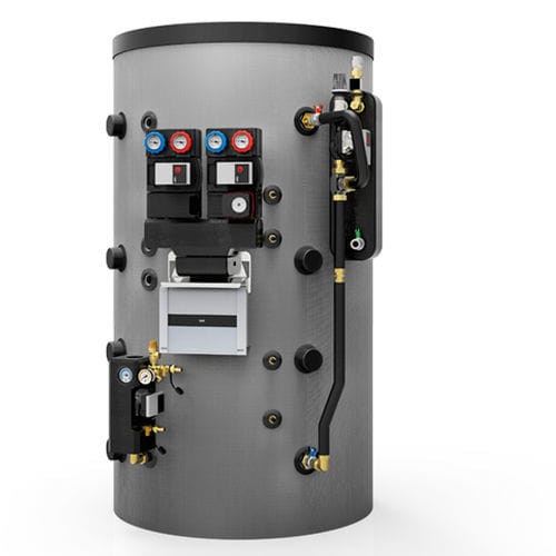Boiler per acqua calda solare - Pellaqua - oekofen - a pavimento / verticale / residenziale