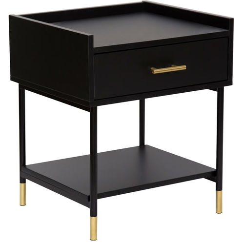Comodino contemporaneo - TEDEE - TRUST MOBILIER - in legno / con supporto in metallo / rettangolare