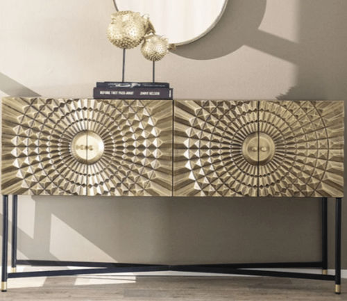 Credenza contemporanea - NOA 4 - TRUST MOBILIER - in legno / in metallo / con ante battenti