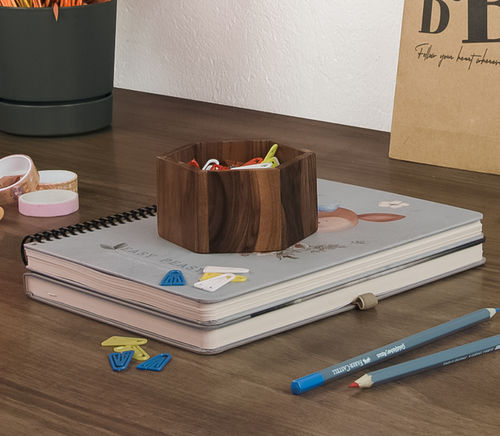 Organizzatore per ufficio in noce - AR004 - WOODSAKA KFT.