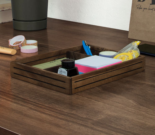 Organizzatore per ufficio in noce - 3L375 - WOODSAKA KFT.