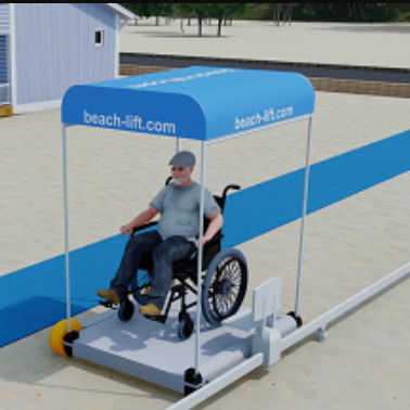 Piattaforma da trasporto - Beach-Lift - Abtei Lift Group - da giardino / per persone a mobilità ridotta / da spiaggia