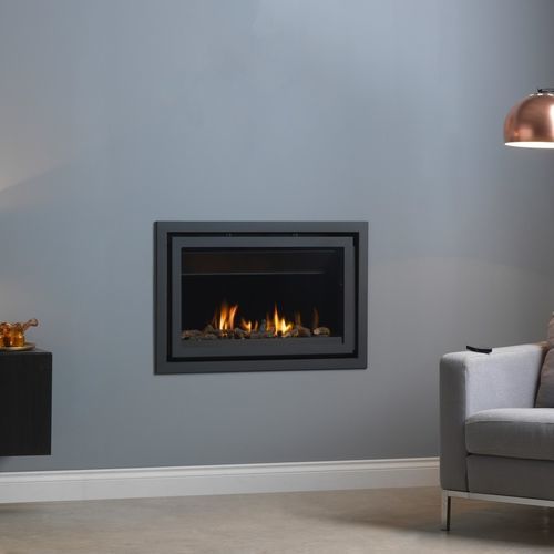 Camino a gas - 70 Slim Line - Trimline Fires - integrato / a parete / Faccia singola