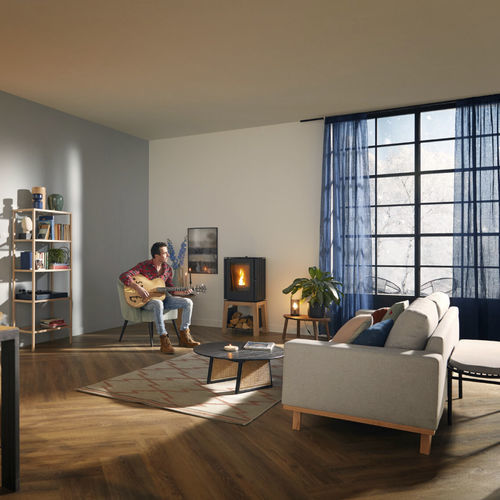 Stufa a pellet - Woody Loft - Trimline Fires - 5 kW...10 kW / 0 - 5 kW / da appoggio