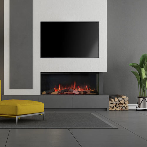 Camino elettrico - Trimline 100E Solus - Trimline Fires - da incasso / a parete / ad angolo