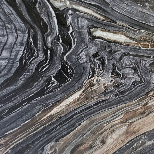 Lastra in pietra naturale in marmo - BLACK WOOD - MARMOMAR SPAIN - per muro / per interni / per pavimento