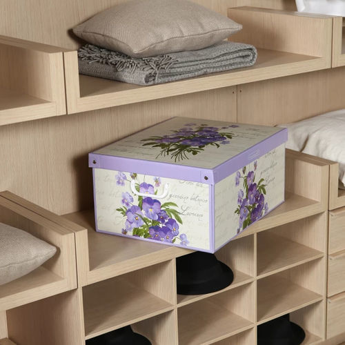 Contenitori portaoggetti in cartone - Violette - Lavatelli S.r.l. - con coperchio / per armadio