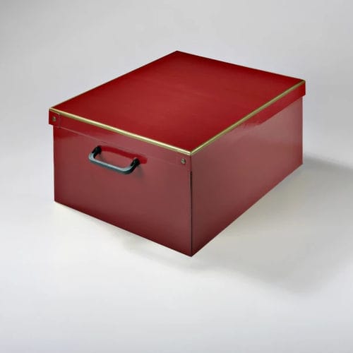 Contenitori portaoggetti in cartone - Baulotto Bordeaux - Lavatelli S.r.l. - con coperchio / per armadio