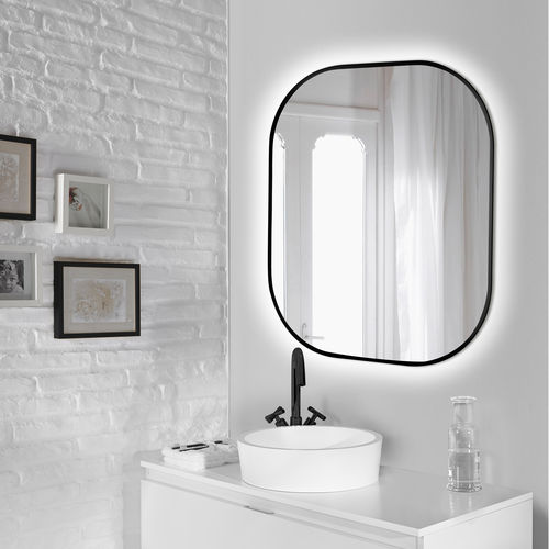 Specchio da bagno a muro - 5150920 - Emuca SA - contemporaneo / rettangolare / in alluminio