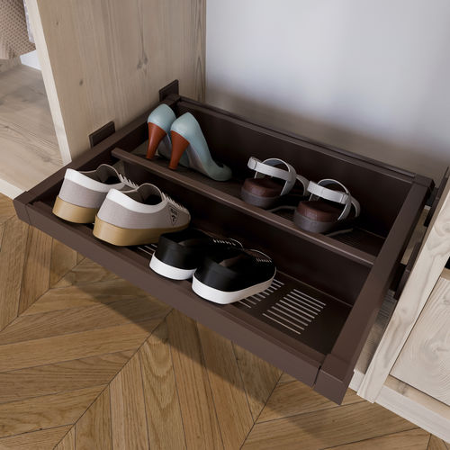 Scaffale per scarpe contemporaneo - 6936213 - Emuca SA - per armadio / in acciaio / per uso residenziale
