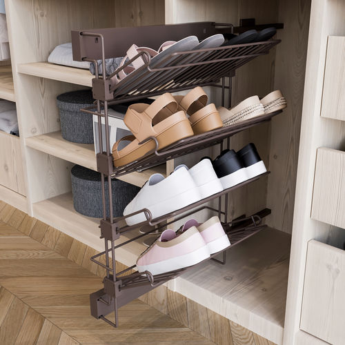 Scaffale per scarpe contemporaneo - 6938413 - Emuca SA - per armadio / in acciaio / per uso residenziale