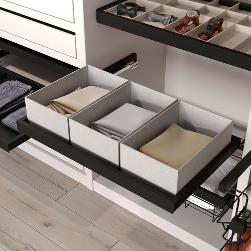 Contenitori portaoggetti in plastica - 7029154 - Emuca SA - in alluminio / in tessuto / acciaio