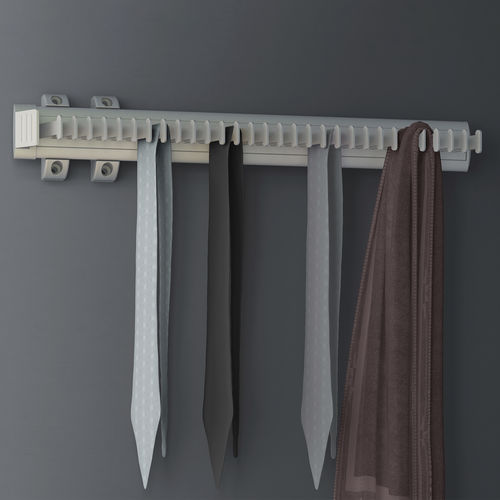 Appendiabiti a muro - 7913862 - Emuca SA - contemporaneo / in alluminio / in plastica