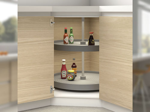 Vassoio portaoggetti in plastica - 8929021 - Emuca SA - in alluminio / da cucina