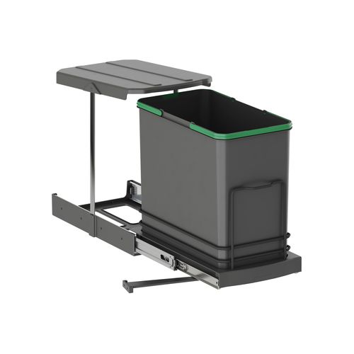 Portarifiuti in acciaio - 8133623 - Emuca SA - in plastica / da interno / per raccolta differenziata