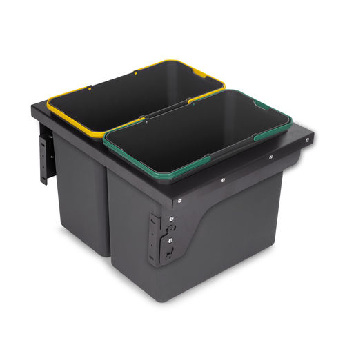Portarifiuti in acciaio - 8966123 - Emuca SA - in plastica / da interno / per raccolta differenziata