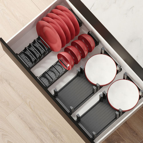 Vassoio portaoggetti in alluminio - 3069435 - Emuca SA - in plastica ABS / per cassetti / da cucina