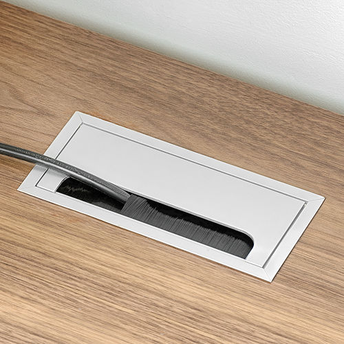 Passacavi in plastica - 5010062 - Emuca SA - in metallo / per ufficio