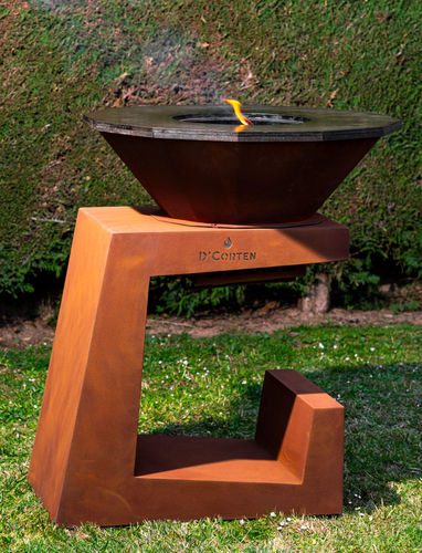 Barbecue a legna - Bonfire One - D' Corten - da appoggio / in faggio / in corten